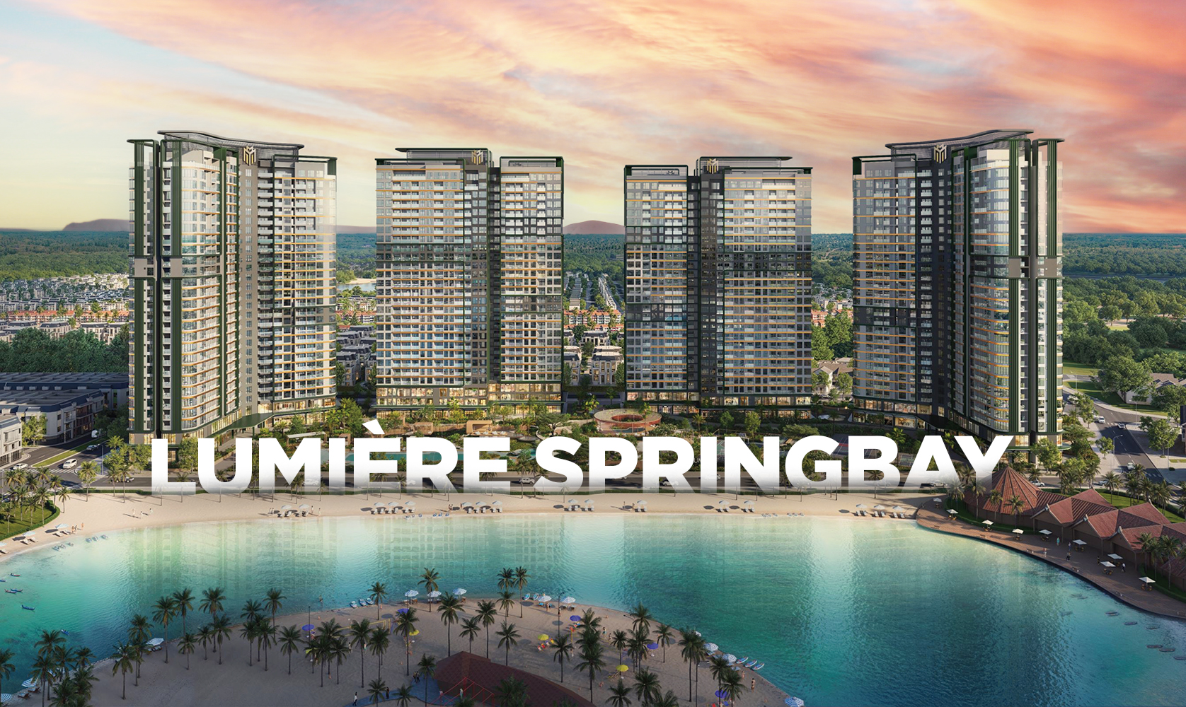Lumiere SpringBay — View biển hồ Crystal Lagoon