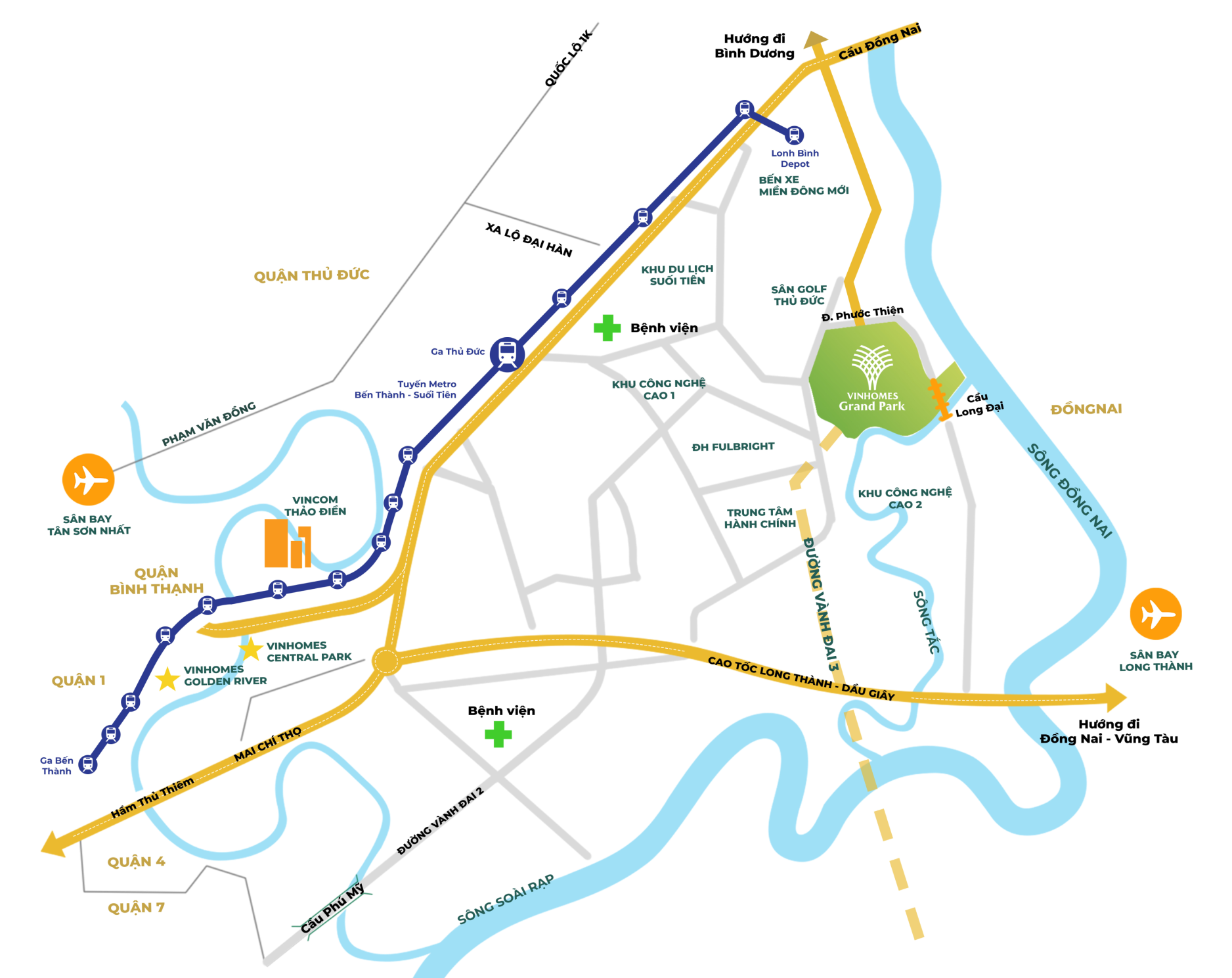 Vị trí Vinhomes Grand Park
