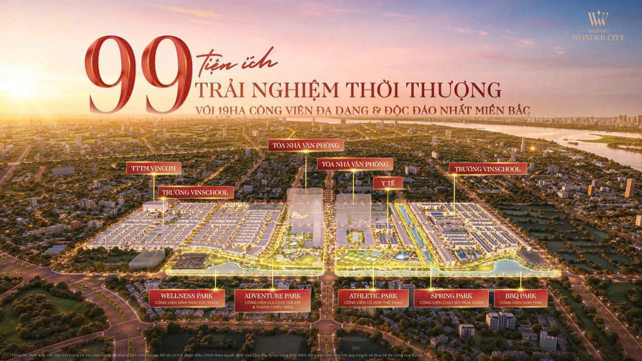 Tiện ích Vinhomes Wonder City
