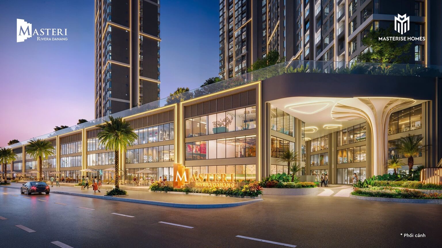Sảnh đón căn hộ Masteri Rivera Danang