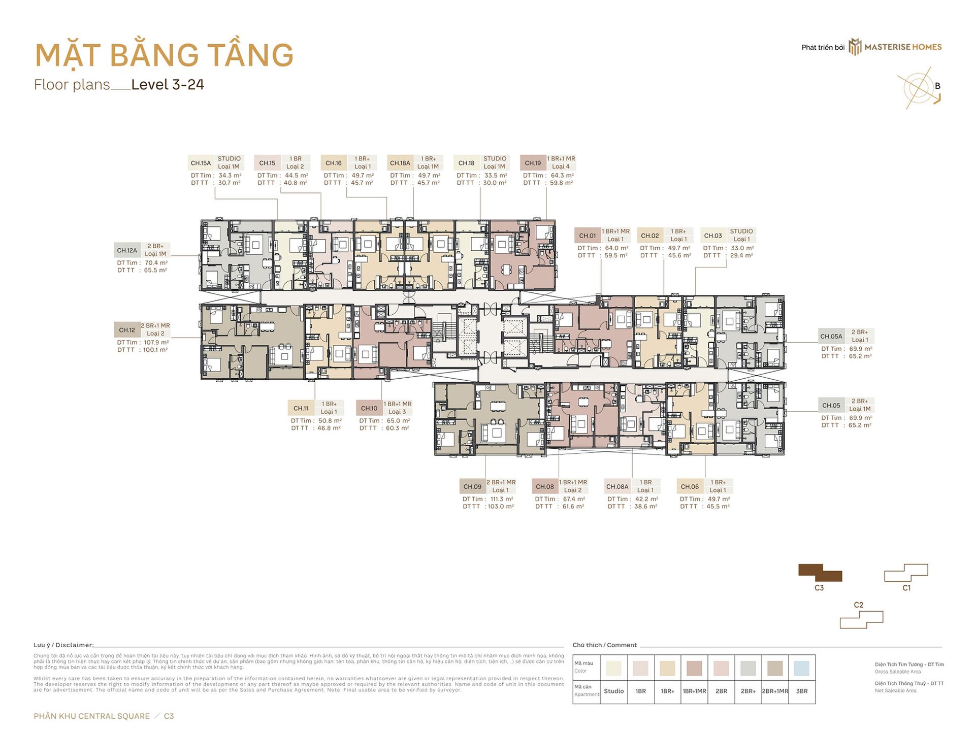 Mặt bằng Tòa C3