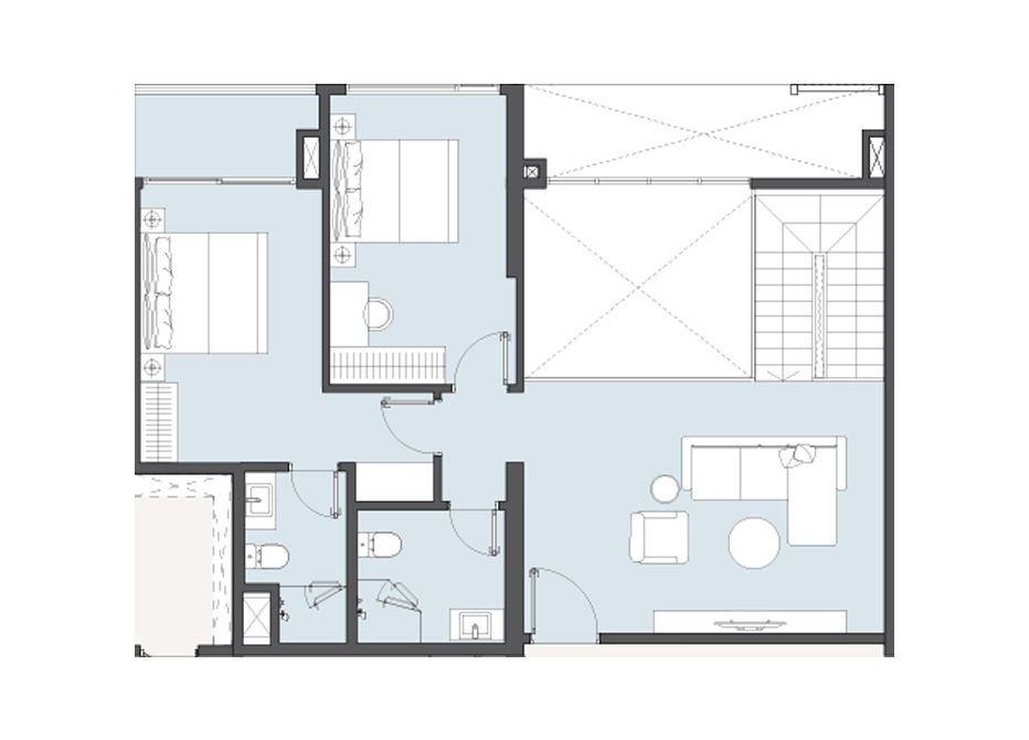 Mặt bằng Duplex