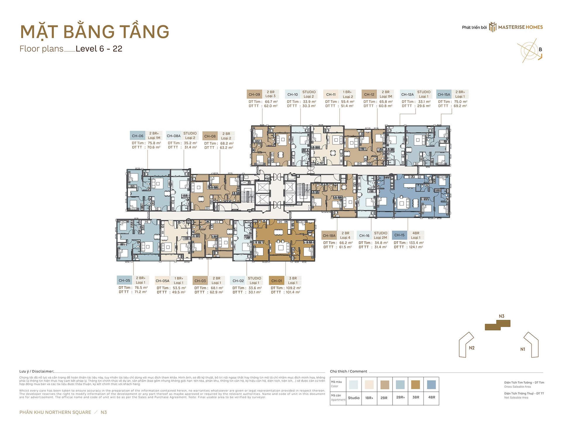 Mặt bằng Tòa N3