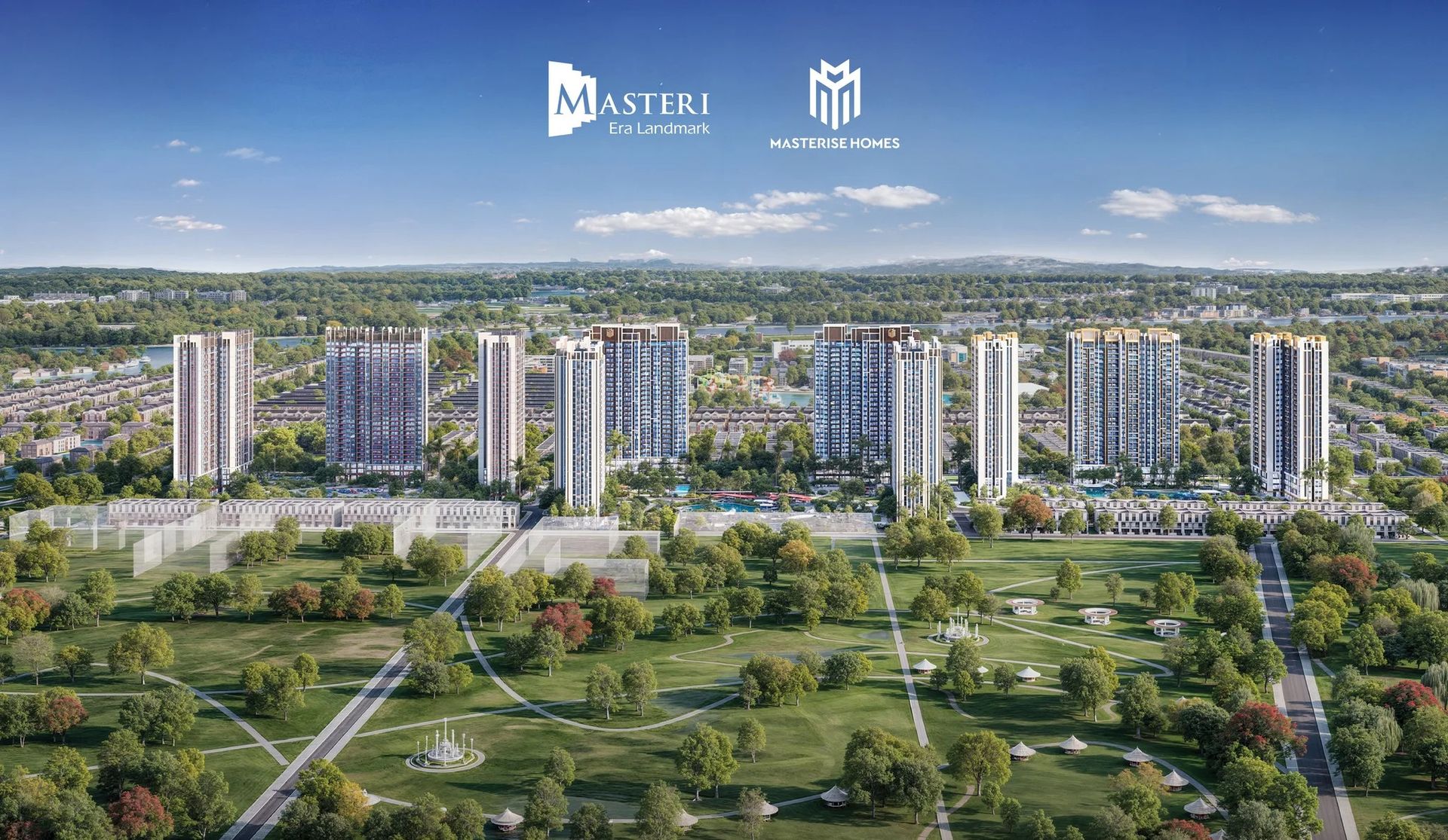 Phối cảnh tổng thể Masteri Era Landmark nhìn từ trên cao