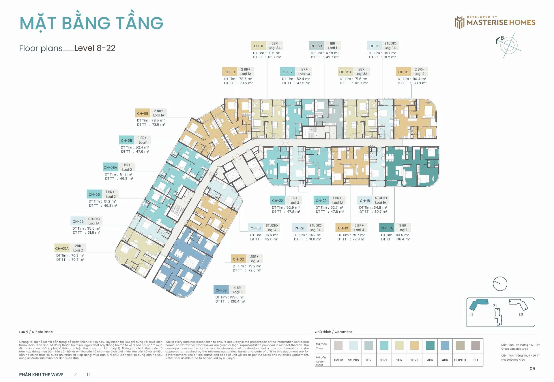 Mặt bằng tòa L1