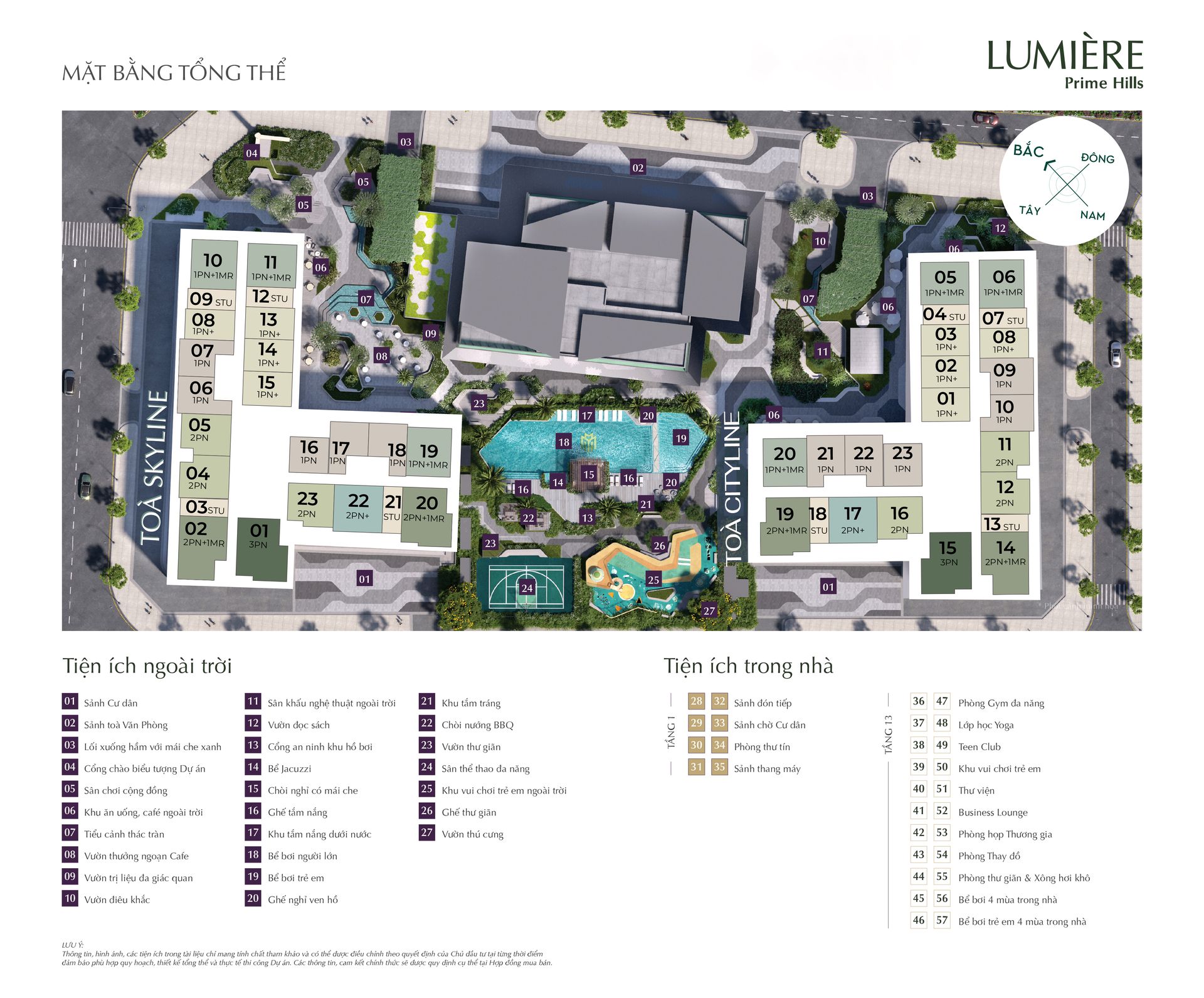 Mặt bằng Lumière Prime Hills
