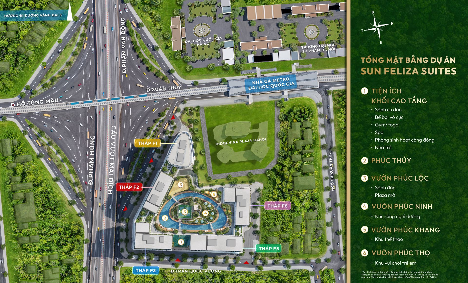 Mặt bằng tổng thể Sun Feliza Suites