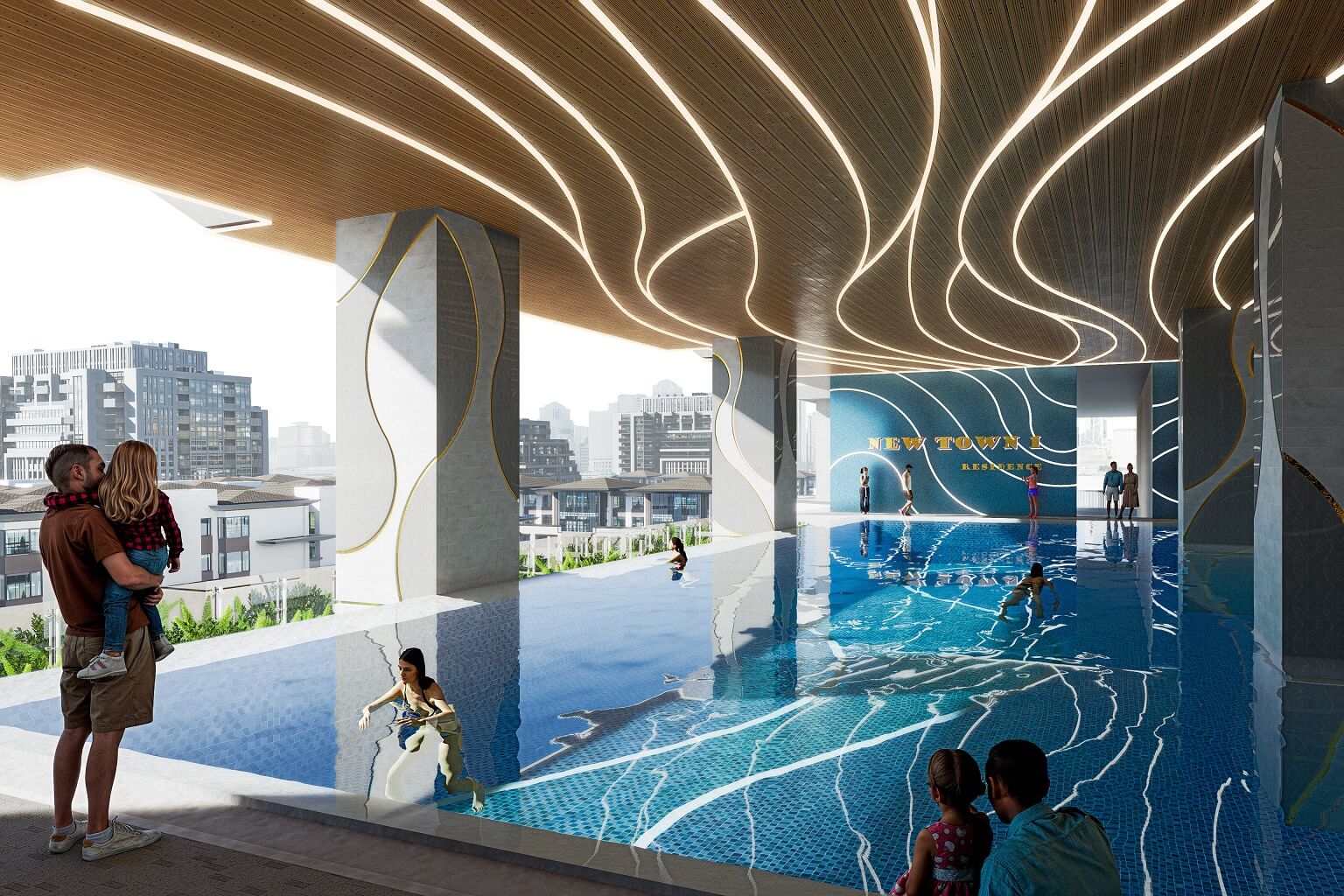 Bể bơi vô cực Newtown Diamond