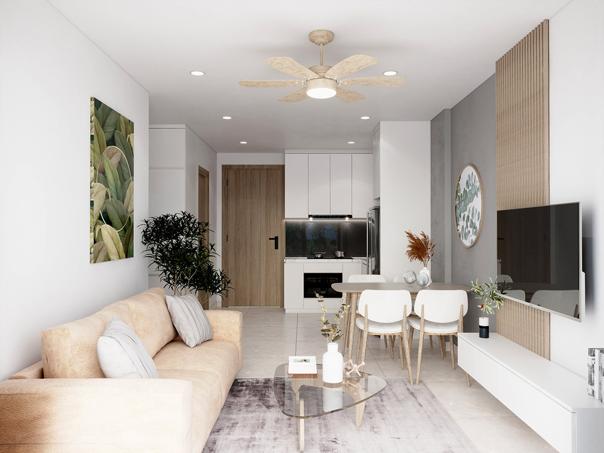 Mặt bằng căn Studio Masteri Trinity Square