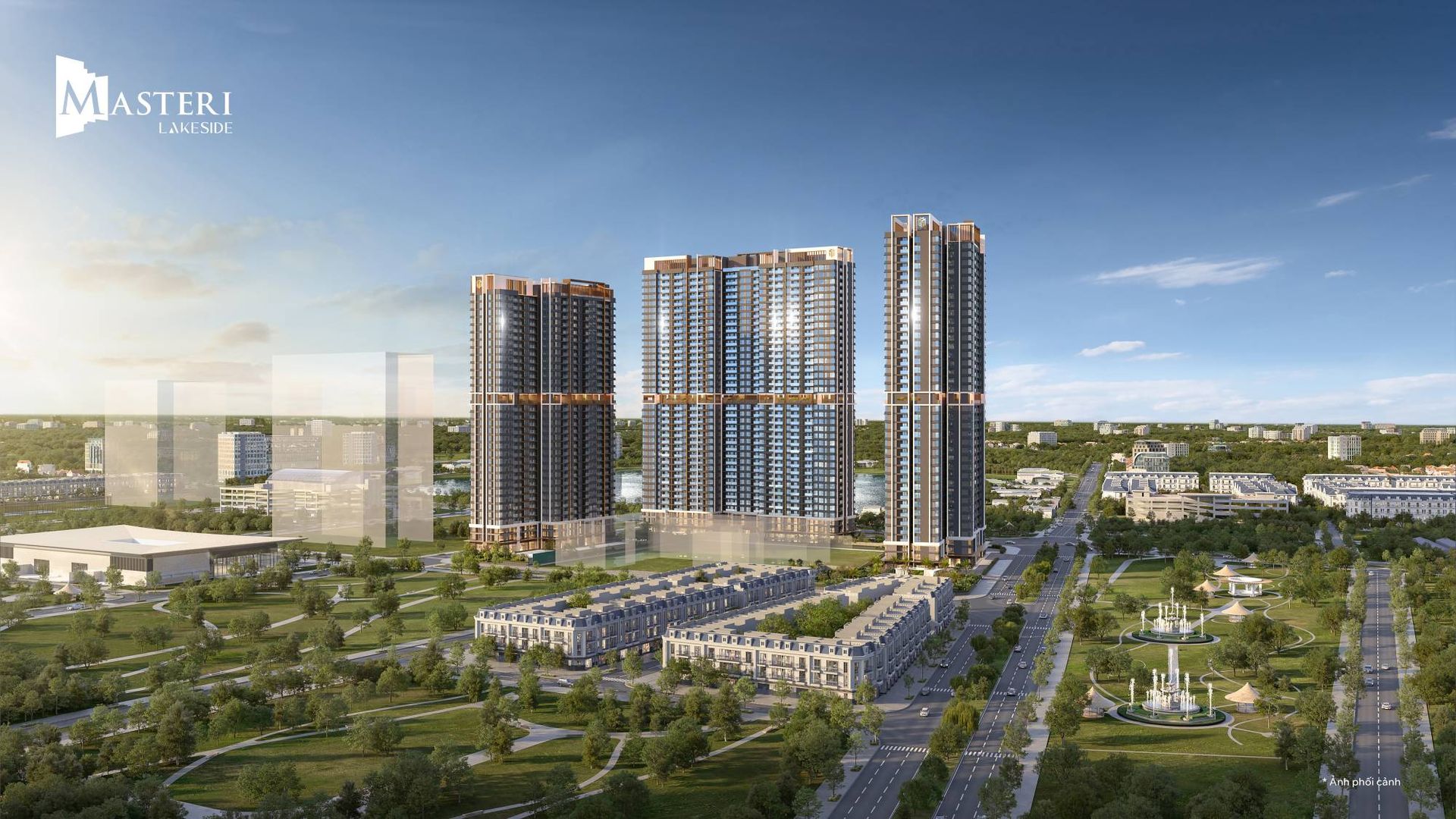 Phối cảnh tổng thể Masteri Lakeside