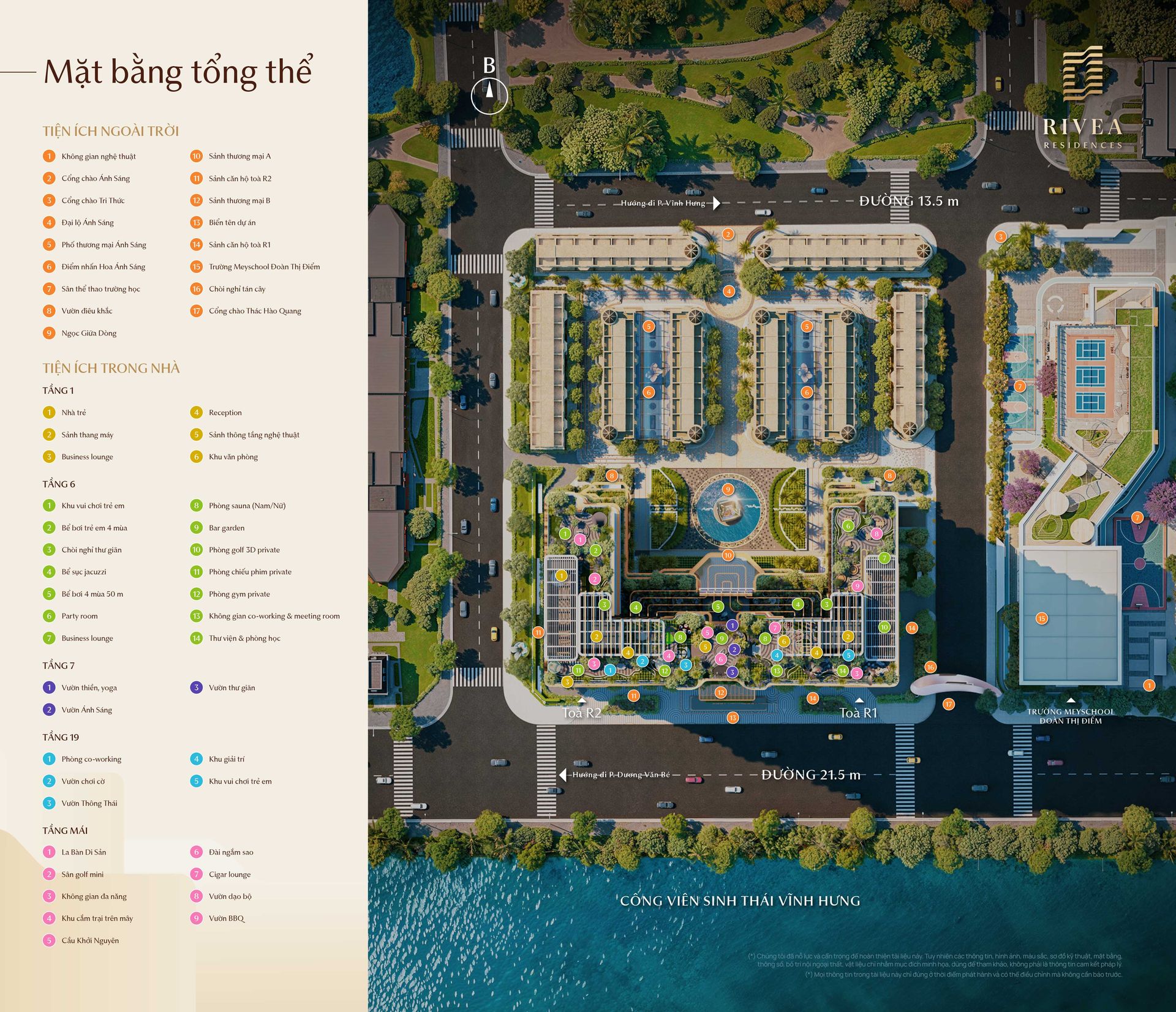 Mặt bằng tổng thể Rivea Hanoi