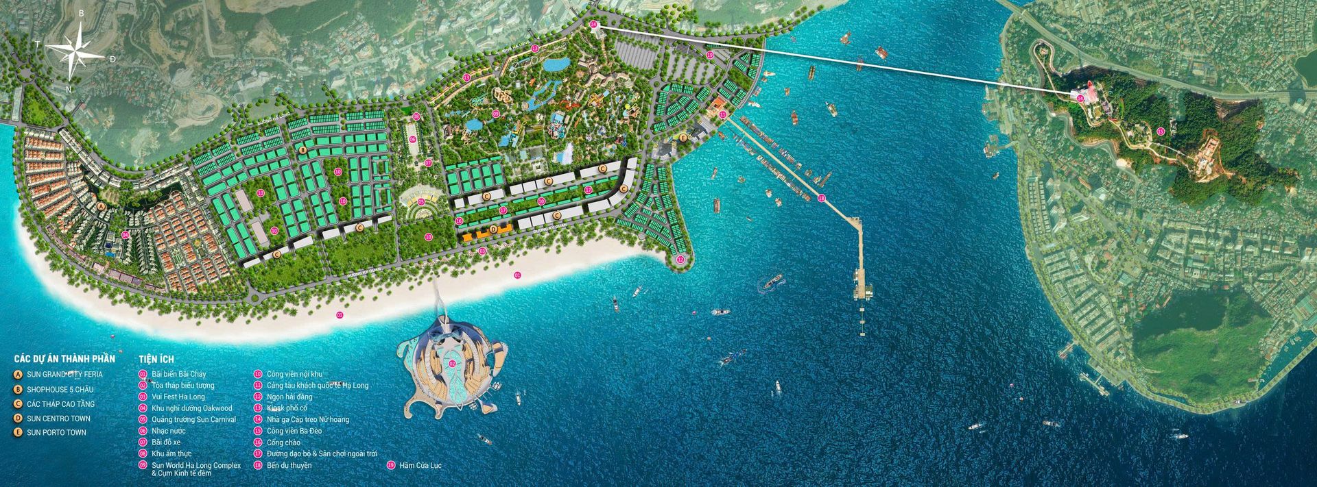 Sun Centro Town — tổng quan mặt bằng