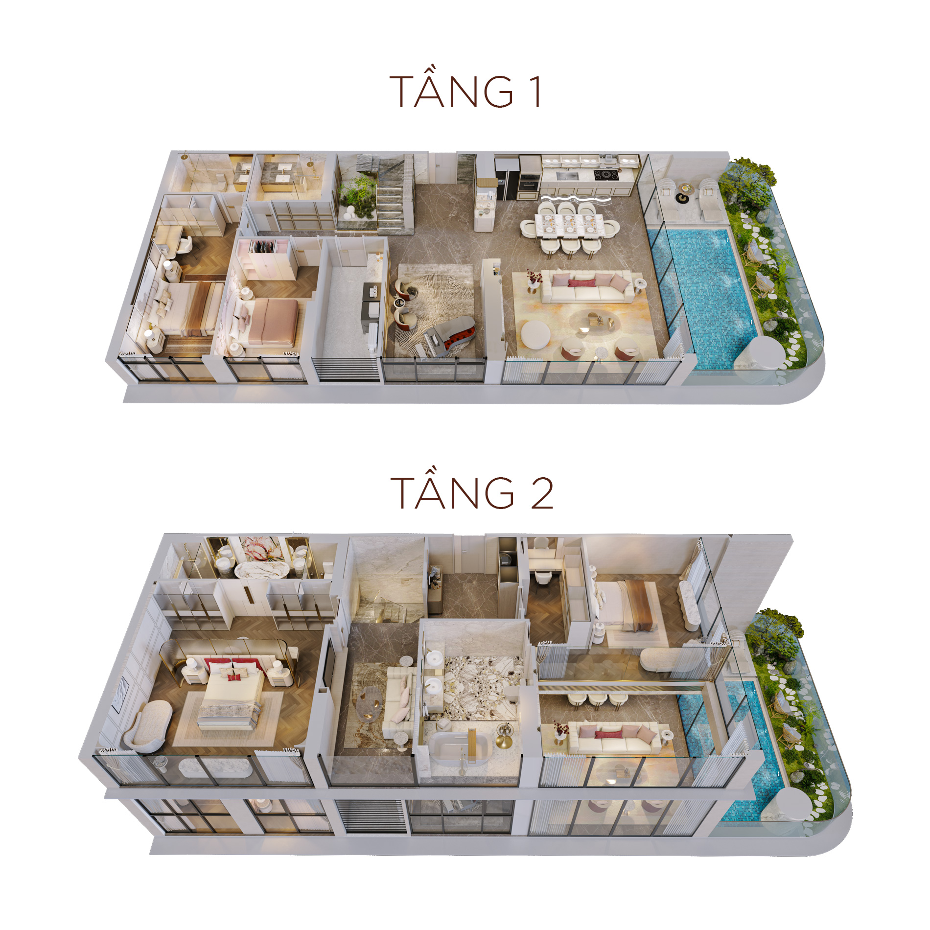 Mặt bằng Duplex 2