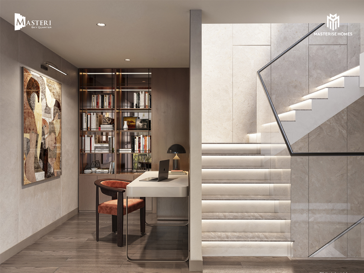 Mặt bằng căn Triplex Masteri Sky Quarter