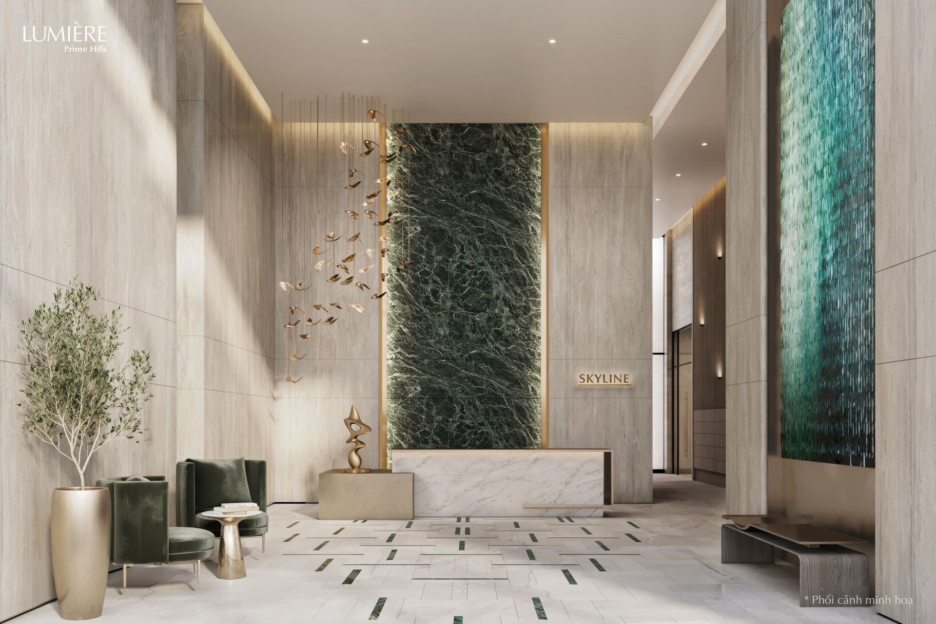 Sảnh chờ cư dân Masterise Homes Cổ Loa