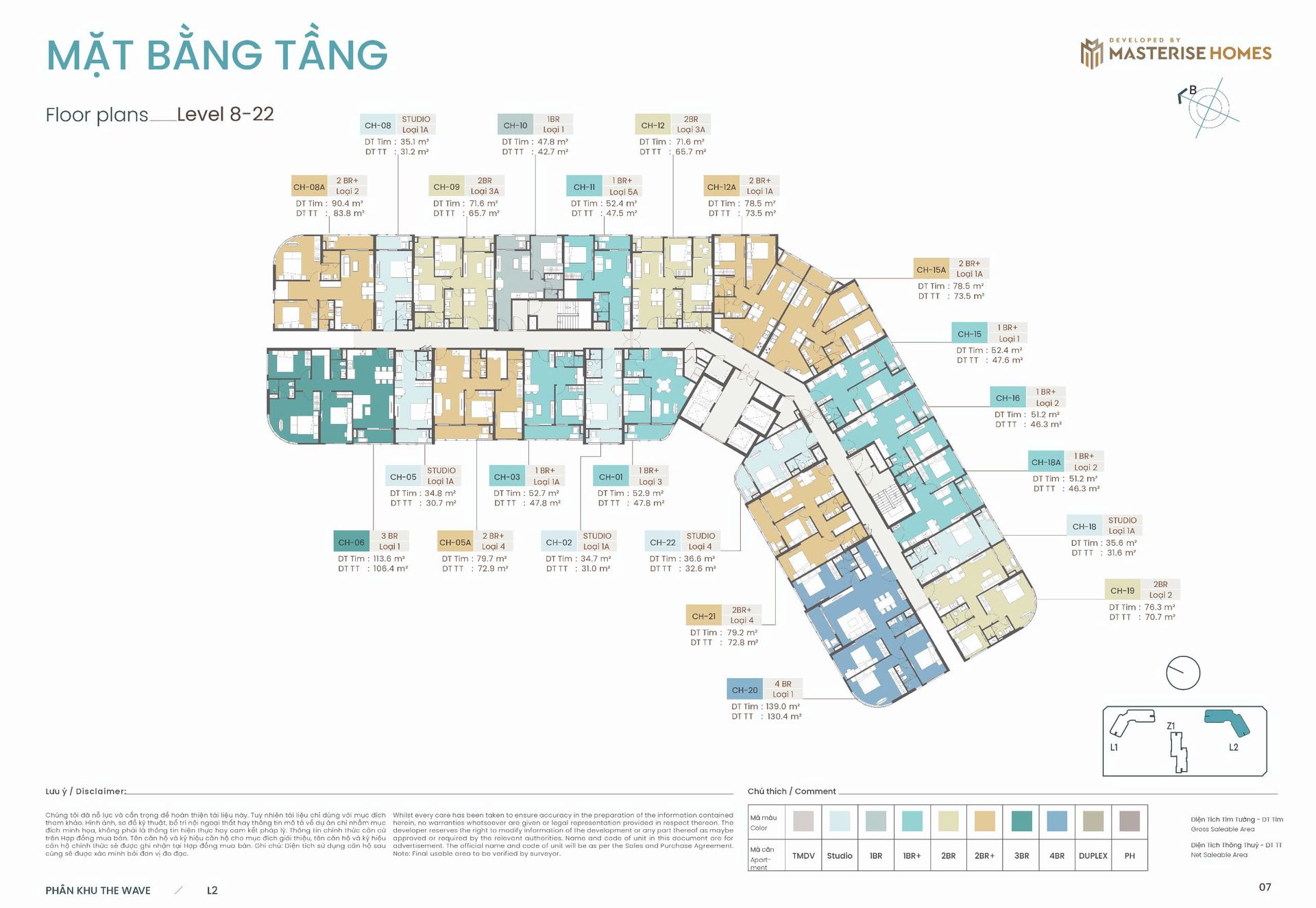 Mặt bằng tòa L2