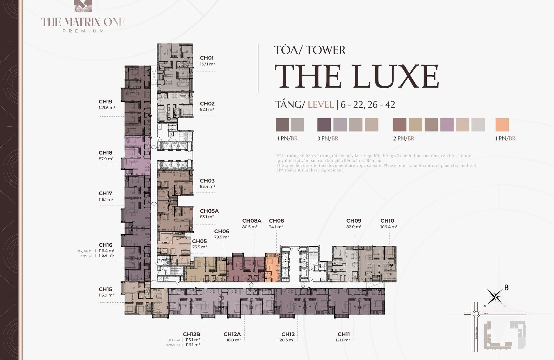 The Luxe 44 tầng