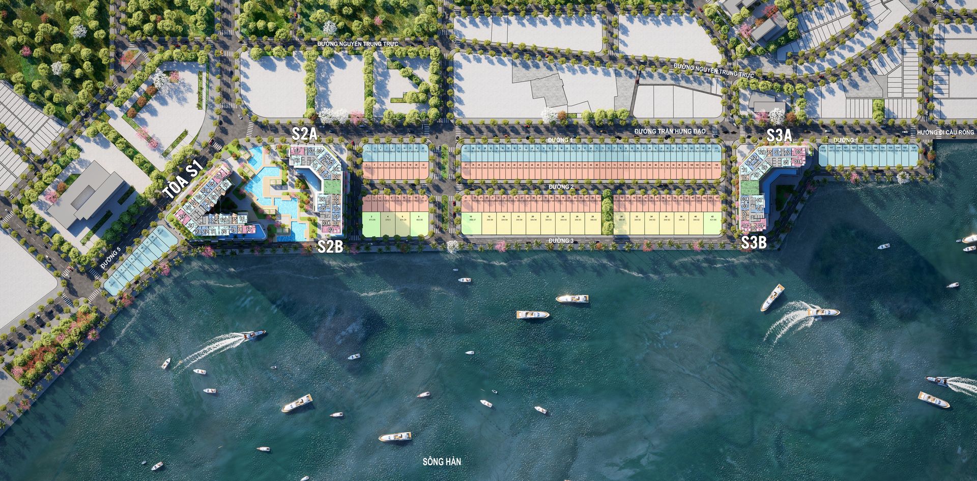 Mặt bằng tổng thể Sun Symphony Residence
