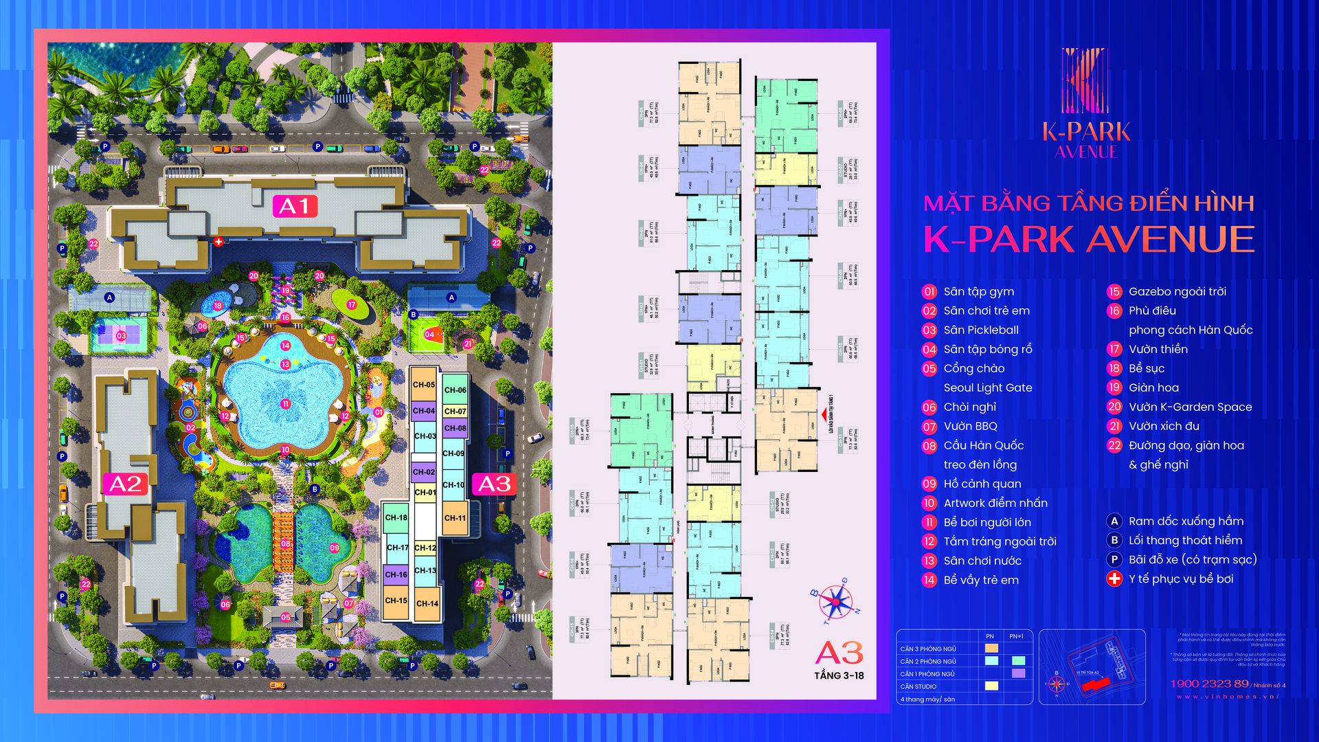 Mặt bằng K Park Avenue