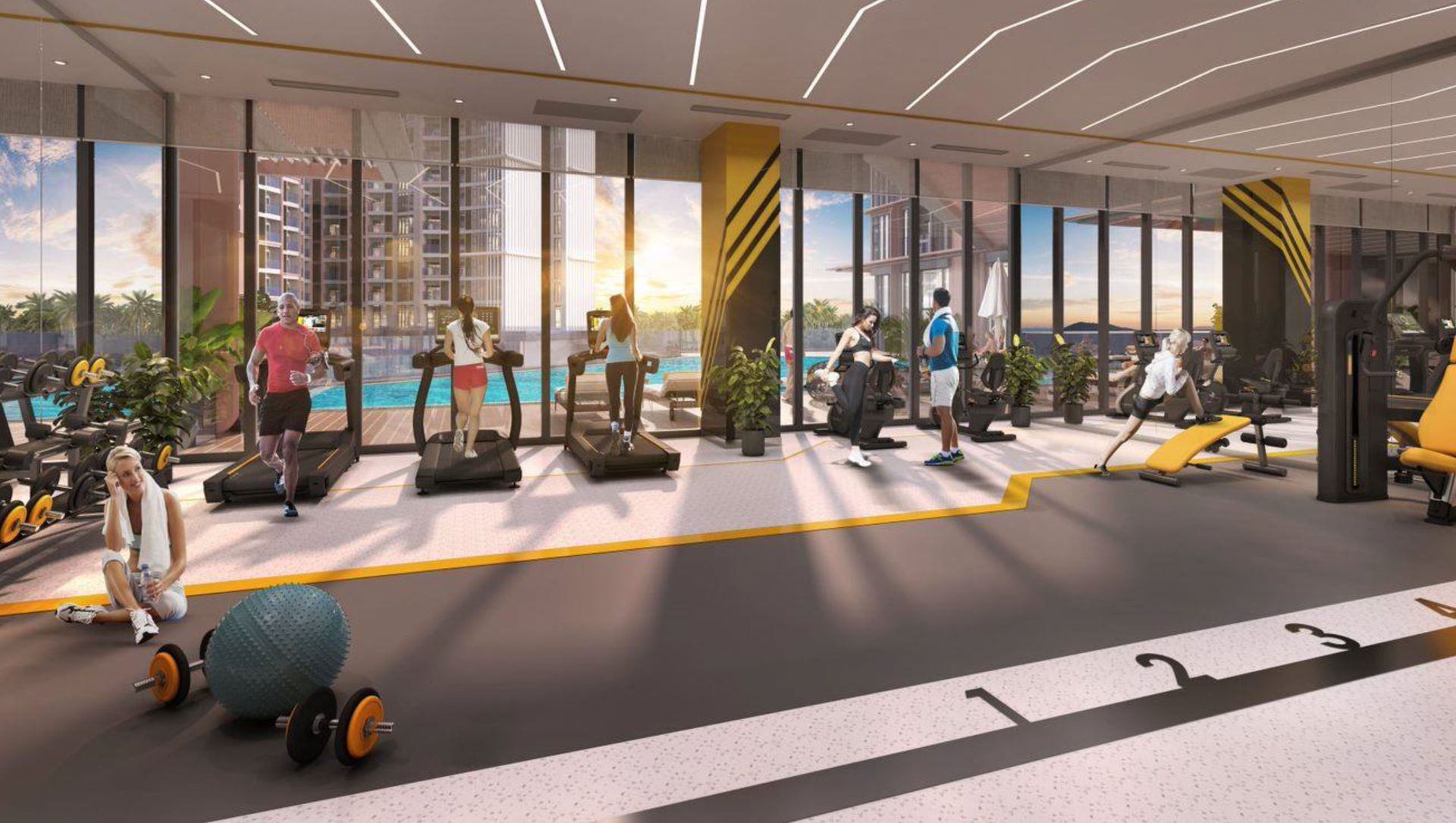 Phòng Gym Sun Symphony Residence