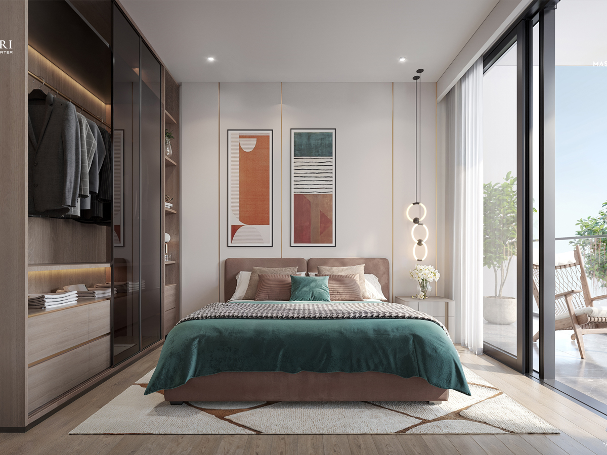 Mặt bằng căn Duplex Masteri Sky Quarter