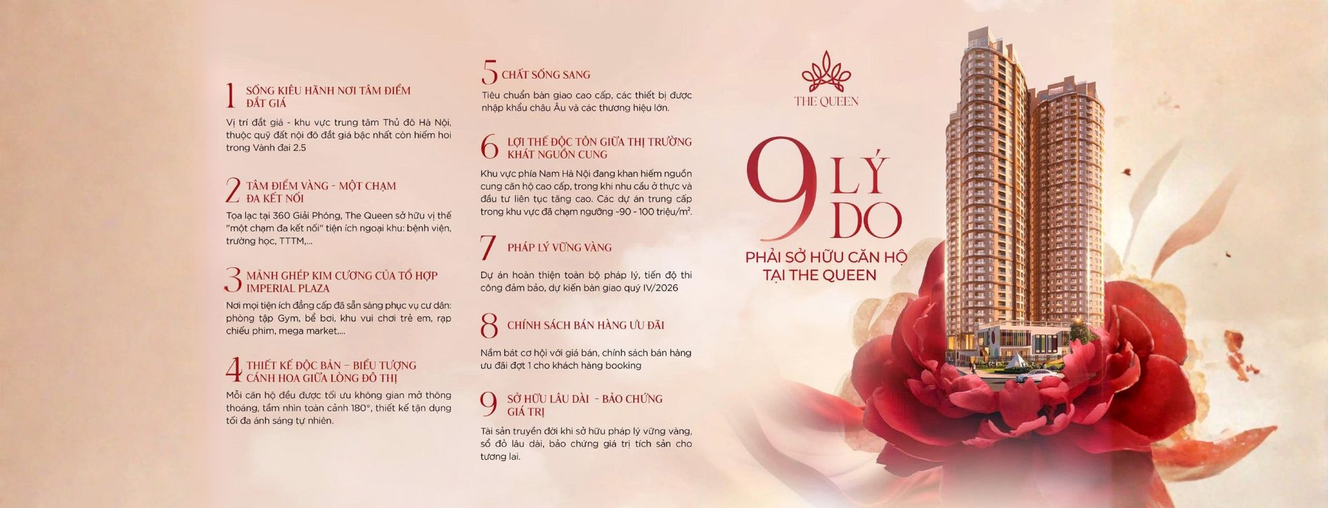 Tiện ích The Queen