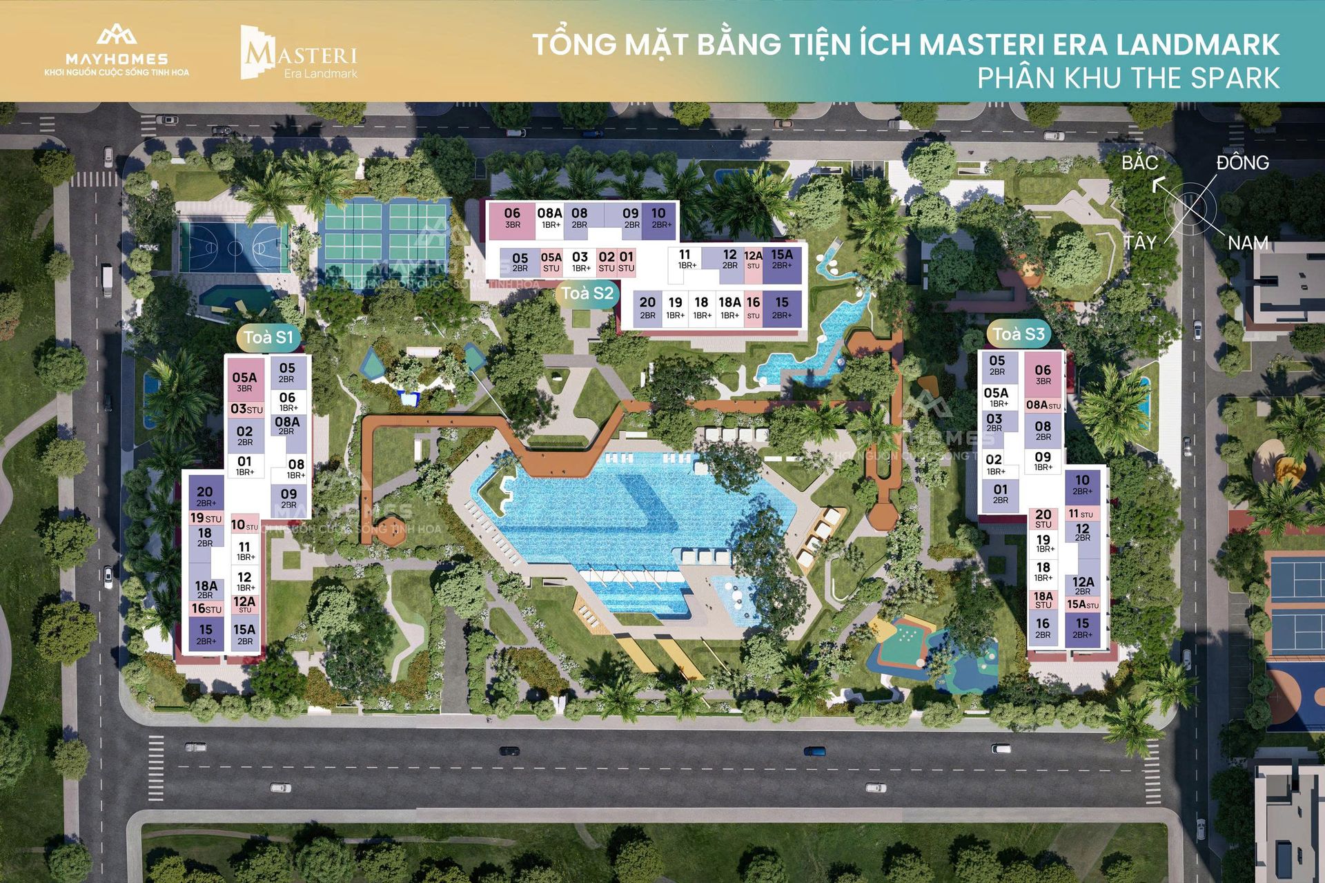 Mặt bằng tiện ích Masteri Era Landmark