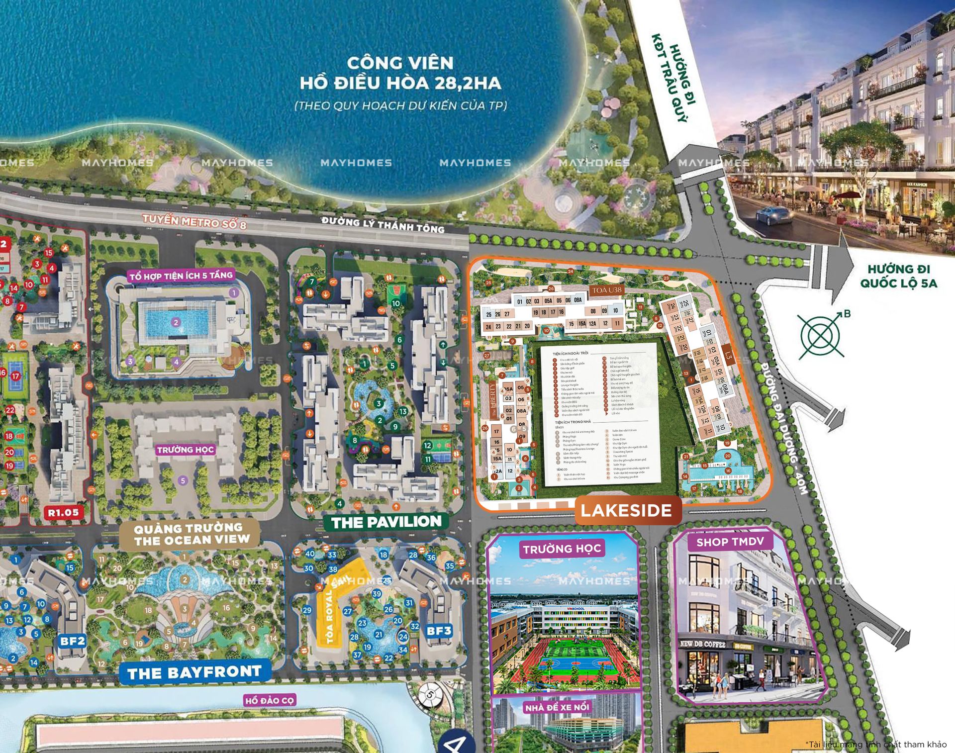 Tổng mặt bằng Masteri Lakeside