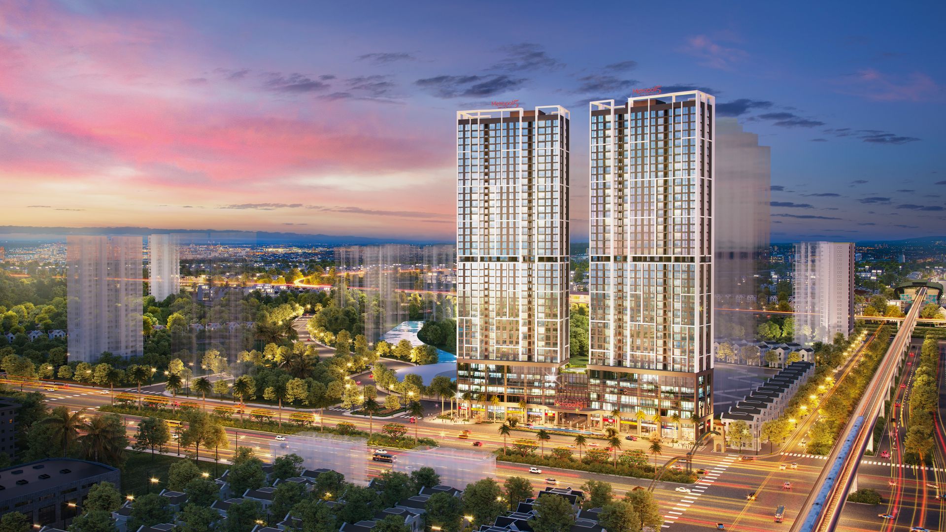 Phối cảnh Metropoli5 — 5 tòa 40 tầng