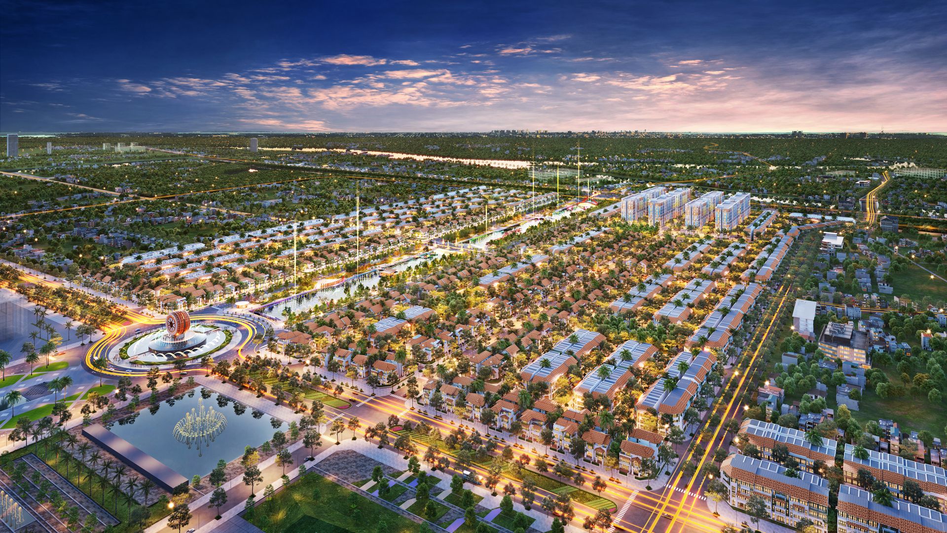 Phối cảnh Sun Urban City TT — đại đô thị 420 ha Hà Nam