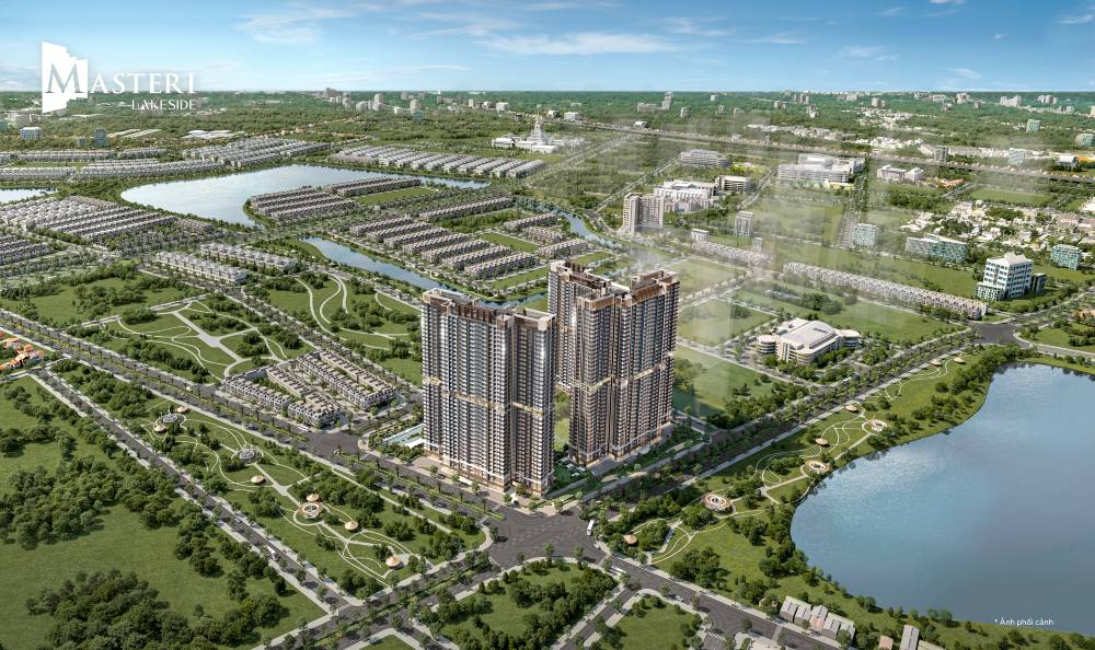 Phối cảnh tổng thể Masteri Lakeside OCP1