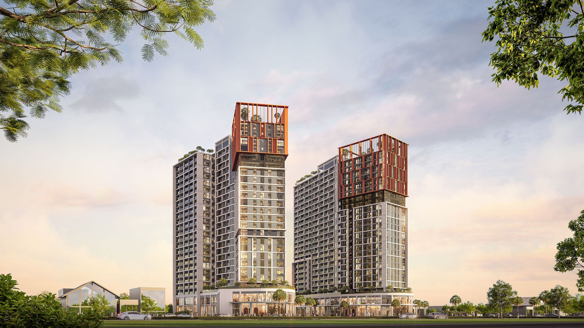 Phối cảnh Sun Cora Tower — 2 tòa 25T Đà Nẵng