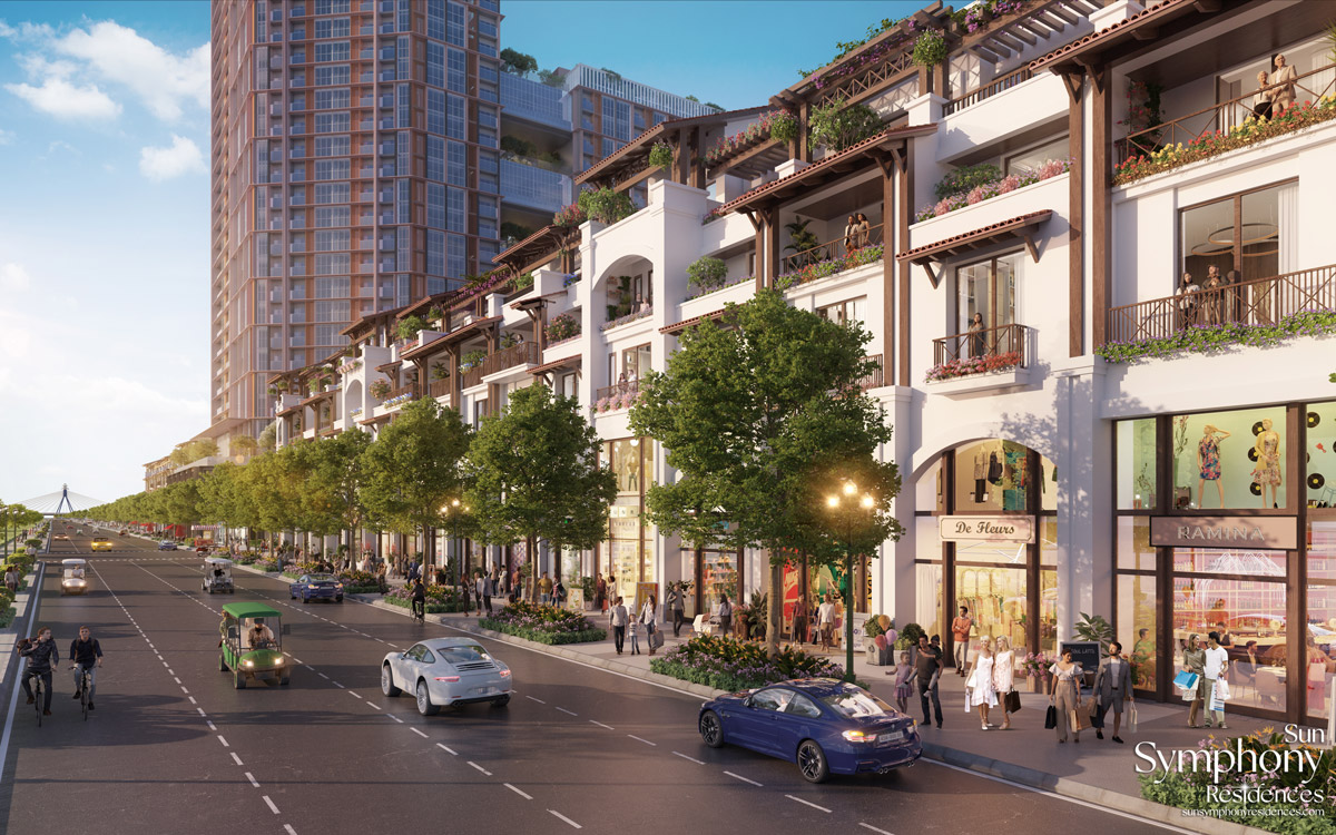 Phối cảnh Sun Symphony Residence TT — ven sông Hàn
