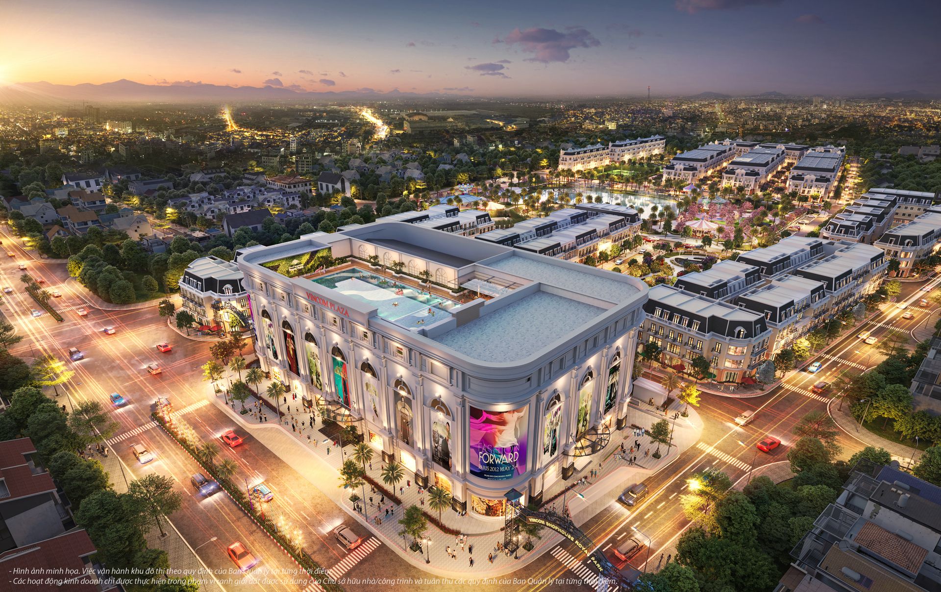 Phối cảnh Vincom Shophouse Royal Park Đông Hà Quảng Trị