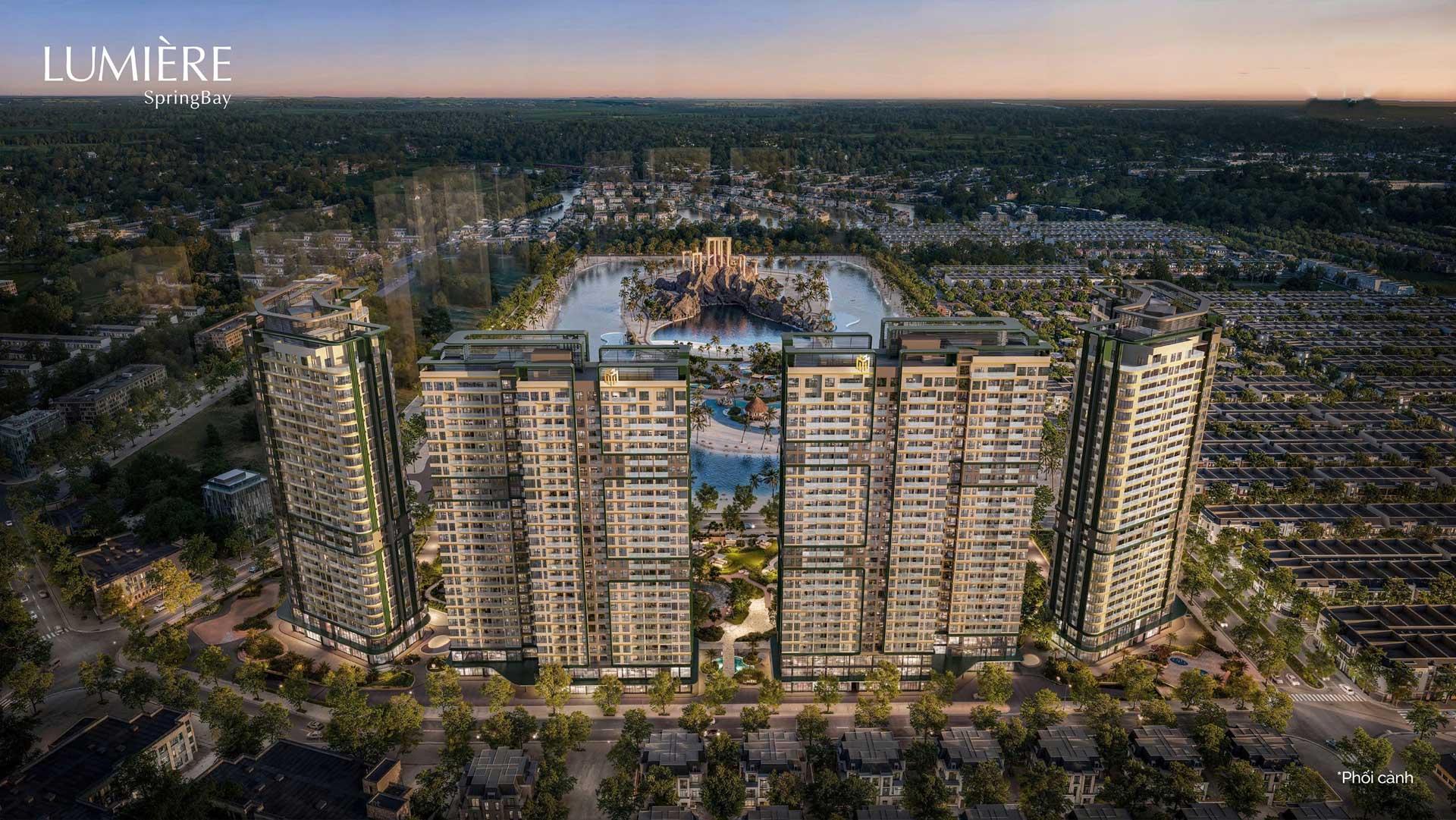 Lumiere Evergreen — Phối cảnh tổng thể