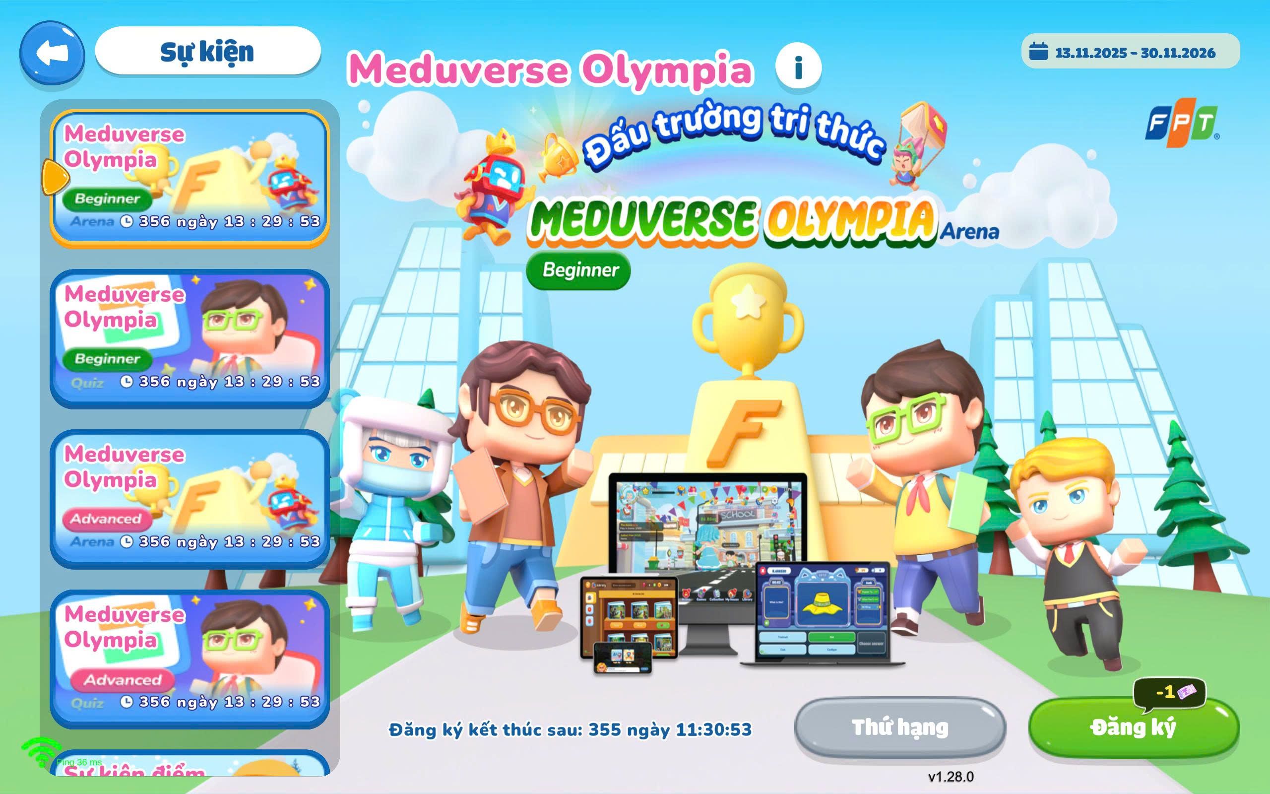 Khám phá tính năng sự kiện và cuộc thi trên Meduverse