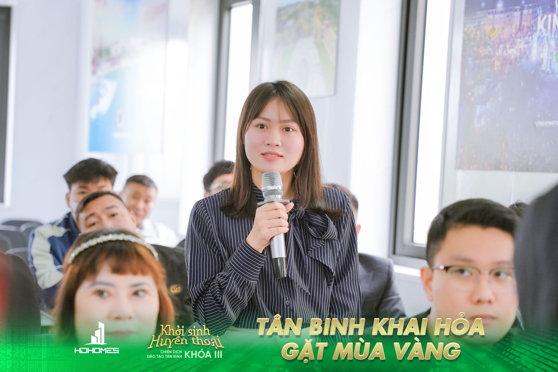 Tân binh chia sẻ những mong muốn phát triển nghề khi tham gia HDHomes. 