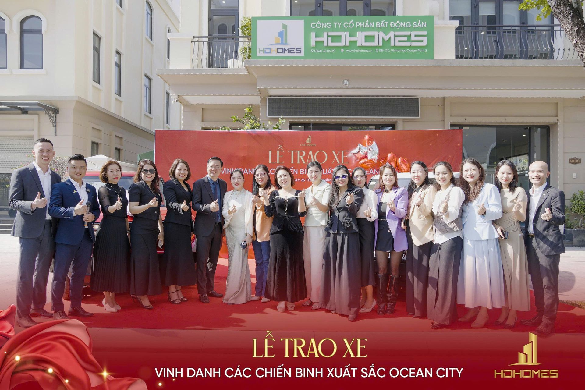 Những chiếc xe VF3 là thành quả nỗ lực không ngừng nghỉ của các chiến binh HDHomes tại đại dự án Ocean City.