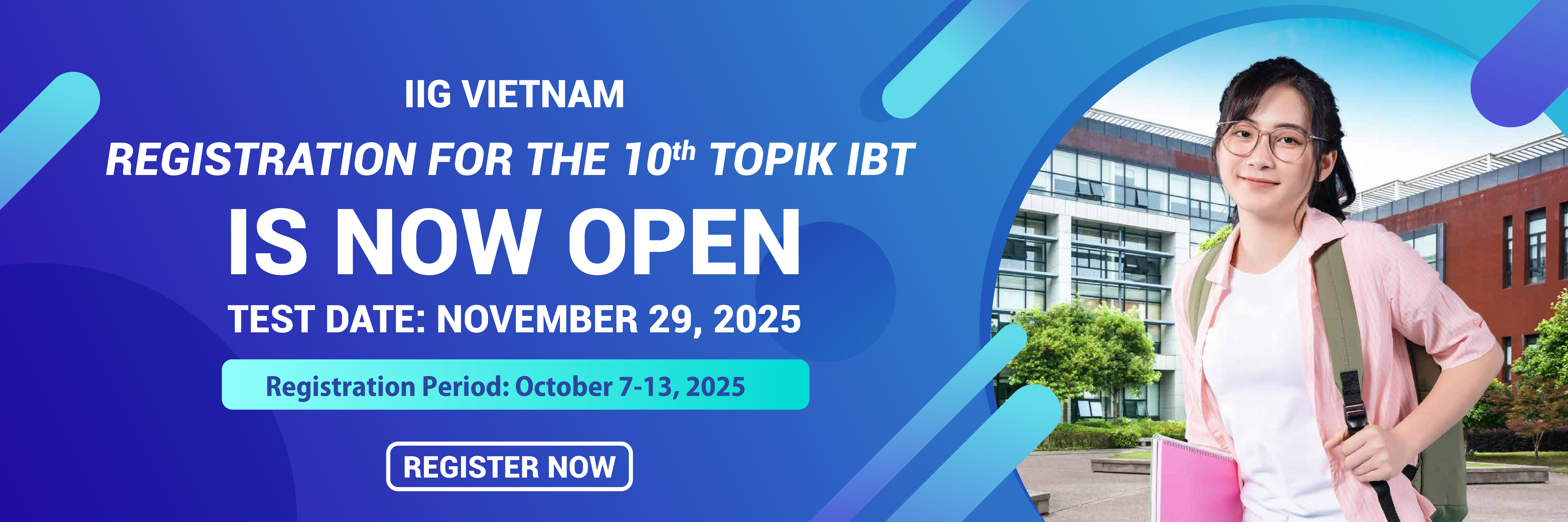 ANNOUNCEMENT FOR THE 10TH TEST OF PROFICIENCY IN KOREAN- INTERNET BASED TEST (TOPIK IBT)