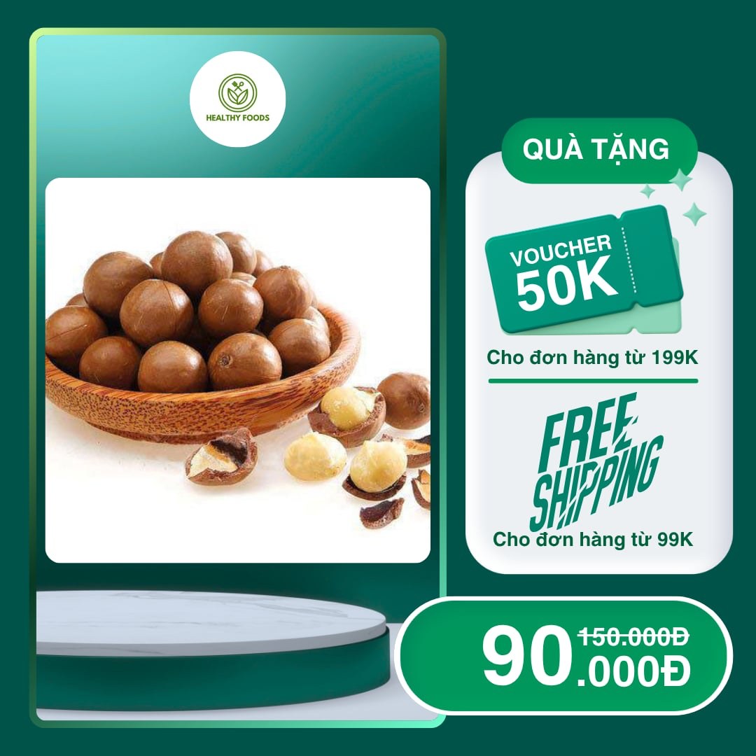Hạt macca nguyên vỏ rang