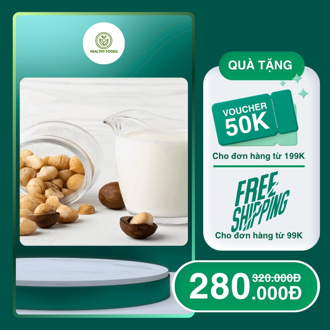 Macca tách vỏ sữa hạt